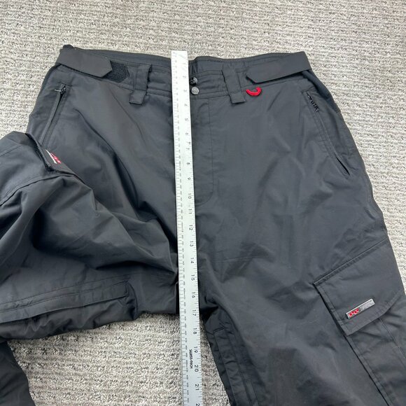 FOURSQUARE 10K Snowboard Pants Men Size Large L Black Ski Snow Pant Water Resist - Picture 13 of 16